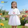 Maravilloso y Lindo Conjunto de Verano para Niñas Ropa Infantil 2026 Nuevo Verano para Niñas Falda Corta Muy Bonita Camiseta de Algodón Puro de Manga Corta