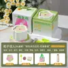 Vela de Aromaterapia Flor Feliz Caixa de Presente para Plantar Pequena Planta em Vaso Presente Criativo de Aniversário Ornamento de Cera de Soja Processamento e Personalização