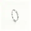 Anillos de Pareja Mobius, Diseño de Nicho, Anillos Incrustados con Diamantes, un Par de Anillos Abiertos Lisos para Hombres y Mujeres, Regalo para Mejores Amigos