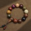 Duobao cuentas de colores hoja pequeña palo de rosa palo de rosa amarillo pulsera cuentas de Buda pulsera rosario hombres y mujeres joyería para pareja venta al por mayor