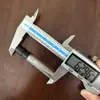 Botella de perfume transparente de 3 ml con atomizador de presión, negra, portátil, para dispensar pequeñas muestras de perfume, botella vacía para uso de prueba