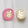 2,2cm Nova Série Sanrio Cabeça de Carimbo de Cera para Selagem Atacado, Animal de Anime Cabeça Esculpida em Latão Sólido