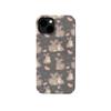 Funda 2 en 1 con diseño de conejo gris genial para Apple 16pro, 15pro/13, carcasa blanda y carcasa rígida.
