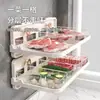 Estante de Almacenamiento de Cocina Personalizado con Múltiples Niveles y Compartimentos, Ventosa, Estante de Preparación sin Taladro, Empaque con Logo, Personalización de Tamaño