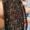 2mm 3mm Pedra Natural Ametista Olho de Tigre Pedras Facetadas Pequenas Contas Contas de Turmalina Acessórios para Joias DIY Contas Soltas Atacado