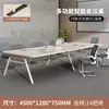 Mesa de conferência, mesa longa, mesa simples moderna pequena para recepção, escritório, reunião, treinamento, mesa grande para sala de conferências com cadeiras, mesa longa