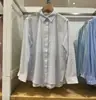 2026 Nueva Camisa Casual Rayada con Patrón de Otoño Manga Larga para Mujer Camisa de Negocios para Viajes al Trabajo Camisa para Aire Acondicionado 487526