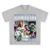Sudadera con capucha y cuello redondo de algodón grueso con estampado vintage C Luo de fútbol transfronterizo estadounidense