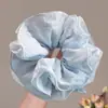Anillo para el pelo de Intestino Grueso Amarillo Femenino Sentido de Atmósfera Malla Burbuja Tocado Cuerda para el pelo de Flor Cuerda para el pelo de Sentido Avanzado Cabeza de Bola Tocado
