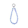 Cadena de Teléfono de Muñeca Corta en Stock, Pulsera Colgante de Cubo de Azúcar de Cristal de Moda y Sencilla, Hecha a Mano de Alta Calidad con Abalorios para Mujer