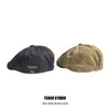 Gorra Retro Japonesa Delgada de Visera Adelantada para Hombres y Mujeres, Boina Invertida de Moda Transpirable de Secado Rápido, Sombrero de Artista Ligero de Tendencia