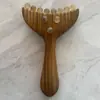 Raspador Facial Verde de Sándalo en Forma de Media Luna, Masajeador Meridian de Madera Maciza para Masaje de Senos y Axilas, Cuidado Facial, Masajeador Meridian de Cintura y Piernas