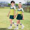 Uniforme escolar de verano de manga corta para estudiantes de primaria, conjunto de fotos de graduación, ropa de jardín de infantes de primer grado para niños de la universidad