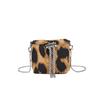 Moda Coreana Estampa de Leopardo Bolsa de Ombro Feminina Elegante Mini Bolsa Transversal de Corrente 2025 Novo Comércio Exterior Bolsa de Cosméticos Feminina
