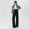 Pantalones de maternidad para primavera y otoño 2026, delgados, que no aprietan, de pierna recta, talla grande, adecuados para el embarazo, deportes, pierna ancha, pantalones largos casuales