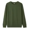 2026 Nuevo Otoño e Invierno 320g Color Sólido Suéter de Cuello Redondo Sudadera Unisex Talla Grande Corte Holgado Para el Trabajo Casual