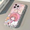 Variado Sakura para iPhone16 Capa de Celular Espelhada Apple 15promax Japonês 12 Anime 14 Fofo 13