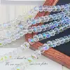Rueda de cristal con cuentas de agujero pasante corte fino tierras raras fabricantes mayoreo joyería hecha a mano DIY pulsera collar cuentas sueltas