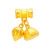 Collar de Oro Shuibei 999 Oro Puro Colgante Fu Collar Entrelazado 3D Oro Duro para Mujer Oro Puro Industria de la Belleza Estilo Caliente