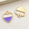 Colgantes Mixtos de 30 Corazones con Alas de Rosa de Aleación Esmaltada Accesorios para Joyería DIY Venta Caliente Transfronteriza