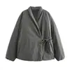 Bestseller de AliExpress estilo europeo y americano, chaqueta casual de algodón de tres colores de doble botonadura estilo kimono, moderna y versátil