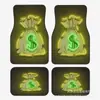 Alfombrillas de Piso para Coche de Terciopelo de Cristal Estilo Americano Transfronterizas Temu, Populares en Plataformas de Comercio Electrónico, Fáciles de Limpiar, Juego de Cuatro Piezas, Universales para Uso Transfronterizo