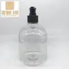 Botella de Loción Hombro Redondo 500ml Botella Vacía Material de Embalaje Cosmético Botella de Champú Botella de Plástico para Desinfectante de Manos Botella de Loción