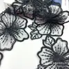 Nuevos lentejuelas de flor encaje encaje vestido de novia falda puño decoración accesorios de ropa 14.5CM de ancho