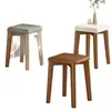 Bancos de jantar de madeira maciça, bancos de jantar domésticos, cadeiras de jantar sobressalentes de madeira natural, cadeiras empilháveis para restaurantes, design simples, adequados para quartos e como bancos de maquiagem