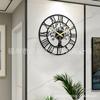 Venta Libre de Impuestos de Relojes Redondos de Hierro Forjado, Relojes de Pared Modernos Más Vendidos, Relojes Creativos para la Sala de Estar, Lujo Ligero, Relojes Modernos y Personalizados