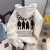 Sudadera con capucha Hiphop Pesada Estilo Callejero Europeo y Americano para Hombre Otoño e Invierno Tendencia Nacional Americana Estilo Pareja Espesa Top de Terciopelo