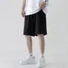 Pantalones cortos sencillos de color liso de 2 piezas marca de moda para hombre baloncesto verano holgados ropa exterior deportiva casual pantalones de cinco puntos