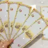 7*24cm Cadena para Bolígrafo Colgante Tarjeta Papel Cuerda para Colgar Decoración Cadena para Teléfono Móvil Llavero Tarjeta Mochila Bolsa Tarjeta Cordón con Cuentas