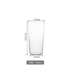 Copo de Vidro Transparente Fino para Uso Doméstico, Copo de Leite, Copo Simples para Bebidas Frias na Sala de Estar, Copo de Suco e Cerveja