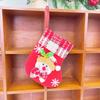 Suprimentos para Decoração de Natal Boneco do Papai Noel Meias Pequenas Pingente de Árvore de Natal Sacola de Presente de Natal Sacola de Doces
