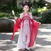 2026 Vestido Hanfu Estilo Chino para Niñas Primavera y Otoño Manga Larga Modelo Nuevo Traje Tang para Niña Pequeña Disfraz Antiguo Infantil Vestido Súper de Hada