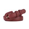 Cinturón de piel auténtica para mujer, nuevo, decorativo y combinable, de dos capas, de piel de vaca, para faldas y pantalones, accesorios finos.
