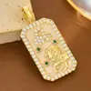 Collar de Piedra de Nacimiento Colorida Constelación Doce Europea y Americana Transfronterizo para Mujer Lujo Ligero Nicho Temperamento Simple Versátil Joyería al por Mayor