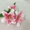 Fábrica de Fuente Preferida Transfronteriza Sanhua Flor Artificial Lirio Pequeño Planta en Maceta Restaurante Dormitorio Entrada Jardín Paisajismo Flor Artificial