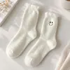 Calcetines de felpa para mujer, engrosados para otoño e invierno, calcetines cálidos de lana australiana, calcetines para casa y para dormir, calcetines para el posparto, calcetines de invierno cálidos para el suelo