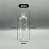 Garrafa plástica de 100ml com tampa, selada, boca estreita, branca, garrafa PET esguia, garrafa de líquido vazia, garrafa dispensadora de álcool