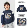 Moletom Crewneck Europeu Masculino 2026 Outono Nova Chegada Top Crianças Bebê Criança Pequena Estilo Primavera e Outono Roupa Infantil Tendência