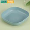 Plato de Paja de Trigo Plato para el Hogar Plato para Huesos Plato para Escupir Huesos Plato Pequeño de Plástico Plato Anti-Escaldaduras Plato Nórdico para Fruta