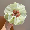 Gomas para el pelo de estilo coreano para niños, color verde fresco, alta elasticidad, suaves con el cabello, dulces y lindas cintas para el pelo y accesorios