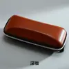 Estuche para Gafas con Cremallera de Cuero Personalizado Transfronterizo Eva Estuche Cuadrado para Gafas de Sol de PU Estuche para Gafas de Sol Se Puede Imprimir con Logo