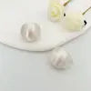 Brincos de tarraxa em forma de C escovados foscos para mulheres estilo frio simples ins brincos de alta qualidade modernos elegantes brincos versáteis para mulheres