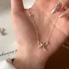 Colar de Laço para Mulheres, Luxo Leve, Simples, Nicho, Moda de Alta Qualidade, Pingente Versátil, Corrente para Clavícula, Presente para Namorada