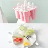 Bandeja de Hielo de Silicona de 12 Compartimentos, 4 Compartimentos, Molde para Paletas con Mango, Molde para Palitos de Helado de 6 Compartimentos, 8 Compartimentos en Stock