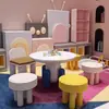 Escritório de Vendas Mesa e Cadeira Infantil Combinação Piso Elevado Shopping Center Área de Brincar Sala de Aula Educação Infantil Mesa de Artesanato Retangular
