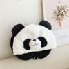 Almofada de Pescoço em U Panda Fofo de Desenho Animado Preto e Branco Pelúcia com Capuz Almofada para Cochilo Viagem Avião Chapéu Almofada em U